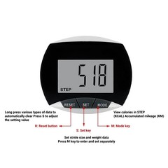 Pedometer Walking Step Counter with Belt Clip Multi-functional Pedometer LCD Dis