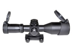Eastvale 2.5-10X40 Tactical Rifle Scope w/ Mount, Flip-up Caps, Red/Green Illum