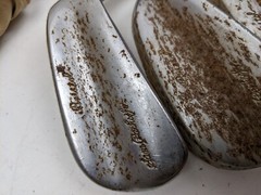 Vintage Antique Bristol Sam Parks Jr Golf Club Set Plastic Coated Steel Shafts