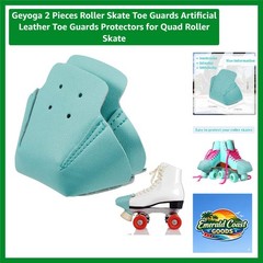 Unisex Child Roller Skate Toe Guards – 2 Durable Artificial Leather Protectors