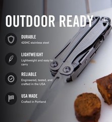 LEATHERMAN Wingman 14 in 1 Multitool W/ Spring-Action Pliers & Scissors Silver