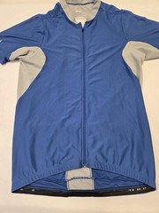 NIKE Cycling JERSEY Sz XL Bike Zip blue Gray Polyester Elastane Short Sleeve Men
