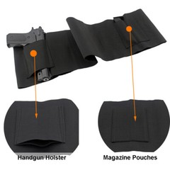 Belly Band Holster Tactical Adjustable Concealed Carry Waist Pistol Gun Holster
