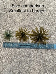 17mm, 19mm, 24mm Fuzzy Ball Coike Fullcast Style Prickly Urchin Fishing Plastic