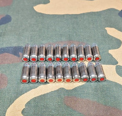 9MM LUGER SNAP CAPS SET OF 20 « SILVER BULLETS » REAL 115GN WEIGHT!!!