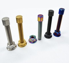 Titanium Chain Adjuster Bolts fit HONDA, SUZUKI, YAMAHA, KAWASAKI Ti Screw M8M10