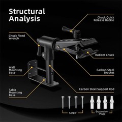 WEST BIKING Wall Table Mount Repair Stand Bicycle Maintenance Workstand Tool