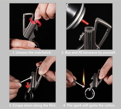 Permanent Match Eternity Match with 4 in 1 Multitool Keychain Bottle Opener NEW
