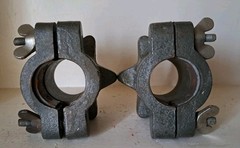 1980s Spin Lock Collars. 5 Kg Weights