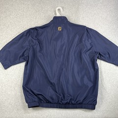 FootJoy DryJoys Mens Large Navy Black Short Sleeve Golf Rain Jacket Pullover