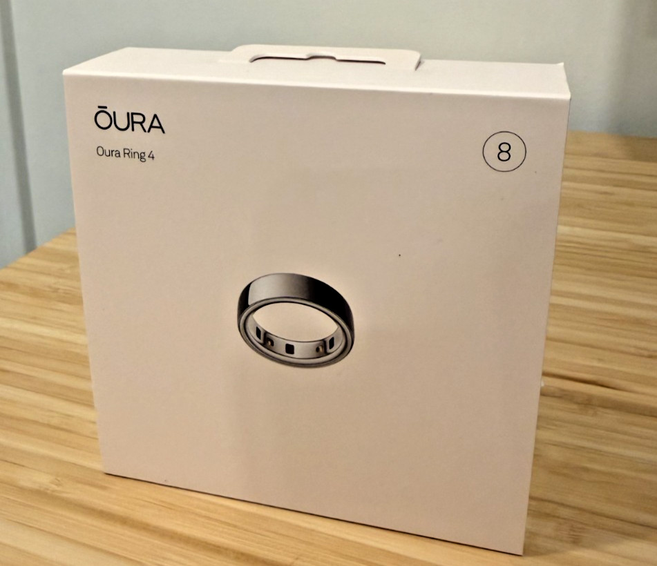 Oura Ring Gen 4 Size 8 Silver New in Box – Unopened