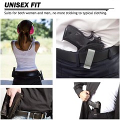 Universal IWB OWB Tactical Gun Holster with Mag Pouch Concealed Carry Pistol