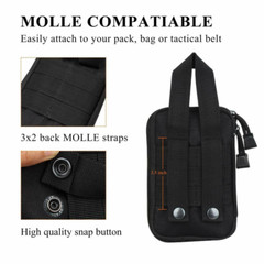 Universal Tactical Military Molle Cell Phone Holster Pouch Waist Pack Belt Bag