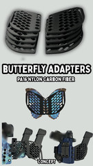 Butterfly Adapter Plate Holster Mag Carrier (Sidecar Mount) AIWB USPSA