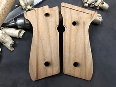 Beretta 92F, 92FS, M9, 96 Walnut Wood Grips. Handmade A Quality. US Based Seller