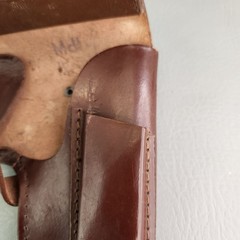 East Germany Leather Holster Police RH Mdl Marked for Makarov Pistol