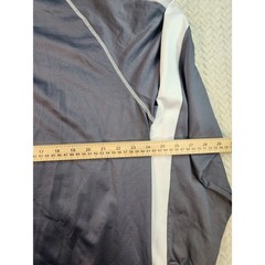 FJ FootJoy Mens Gray White 1/4 Zip Pullover Golf Athletic Long Sleeve