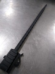 1/2&Prime;OD Steel Picatinny Rail Rifle,Shotgun,Crossbow Spike Bayonet Glass Breaker