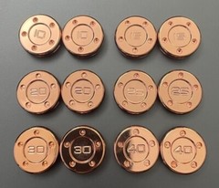 1 Pair 5, 10, 15, 20, 25g, 30, 35, 40 or 45g Copper Weights Fit Scotty Cameron