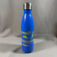 Diego Garcia Stainless Steel Water Bottle 17 oz Hello DG, Goodbye Ocean Plastic