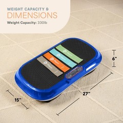 Lifepro Waver Vibration Plate Exercise Machine Full Body Workout Lymphatic -Blue