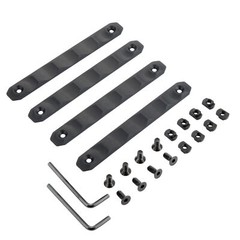 4 Pack MLOK Rail Hand Protection M-lok Rail Covers Panel for M-lok System 120mm