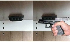 Magnetic Gun Mount Holster for Flat Top Handguns – Concealed QuickDraw Holder