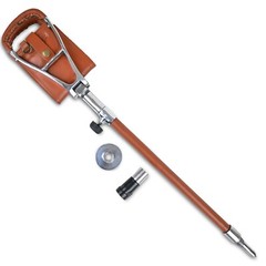 Shooting Stick Spectator Leather Walking Seat Outdoor Shooting Stick Brown Chair