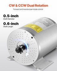2000W Electric Brushless DC Motor Kit 48V 4300rpm Motor with Speed Controller