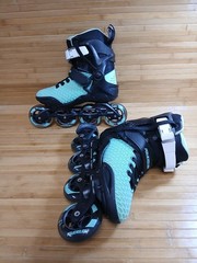 Powerslide Phuzion Xenon Arctic 80 Inline Skates Black Green Men 6 Women 7 UK 38