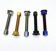 Titanium Chain Adjuster Bolts fit HONDA, SUZUKI, YAMAHA, KAWASAKI Ti Screw M8M10