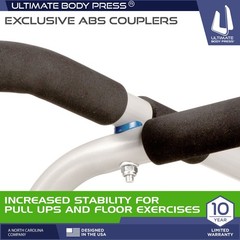 Ultimate Body Press XL Doorway Pull Up Bar with Elevated Bar & Adjustable Width