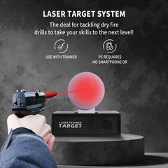 Dry Fire Laser Trainer(Training & Calibration 2-in-1) + Pop-up Electronic Target