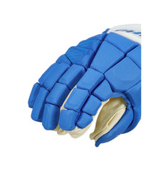Sherwood Rekker Pro Stock Gloves – COL Lehkonen Offic. Light Blue/White,Senior