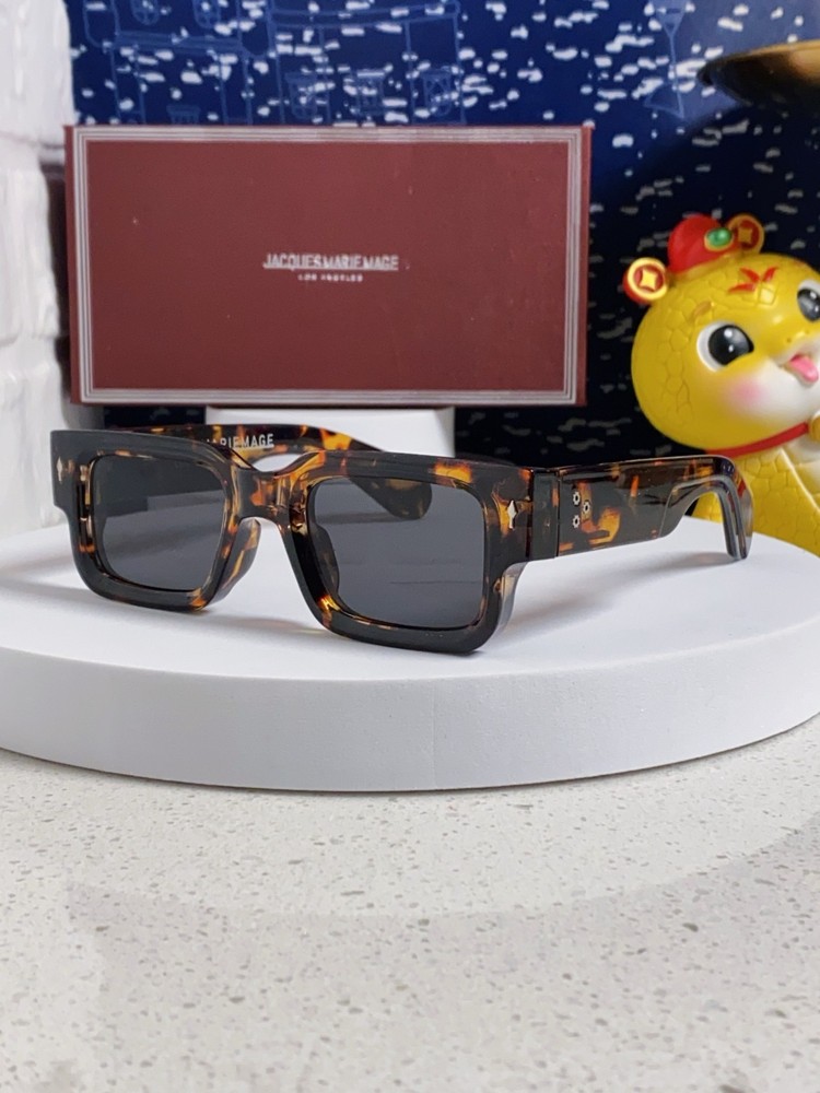 JACQUES Thick-Frame Sunglasses (Unisex)