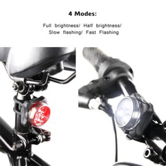 2 Set USB Rechargeable LED Bicycle Headlight Bike Front Rear Lamp Cycling Light