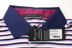 Greyson Golf Teton Polo Mens Size Medium Wisteria Regular New INV13107004
