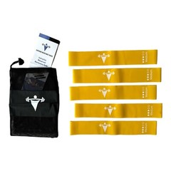 Resistance Bands Loop Set of 5 Exercise Workout Rehab Fitness Yoga Booty Band