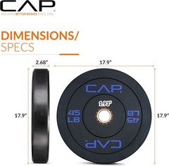 45lbs Rubber Olympic Bumper Plate for Enhanced Weight Training Efficiency