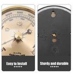 High Precision Adjustable Aneroid Barometer for Home Use, Adjustable and Cali…