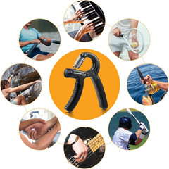 2 Pack Grip Strength Trainer, Hand Grip Strengthener, Adjustable Resistance 22-1