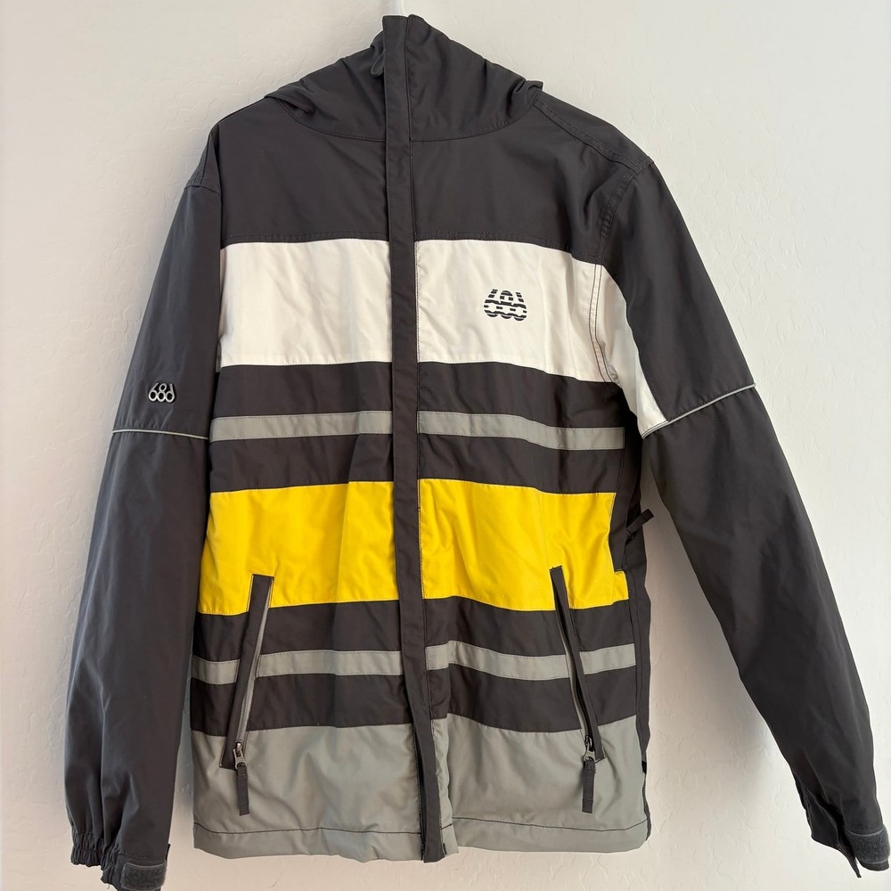 686 Sixeightsix Manual Source Snowboarding Jacket Mens Medium Yellow
