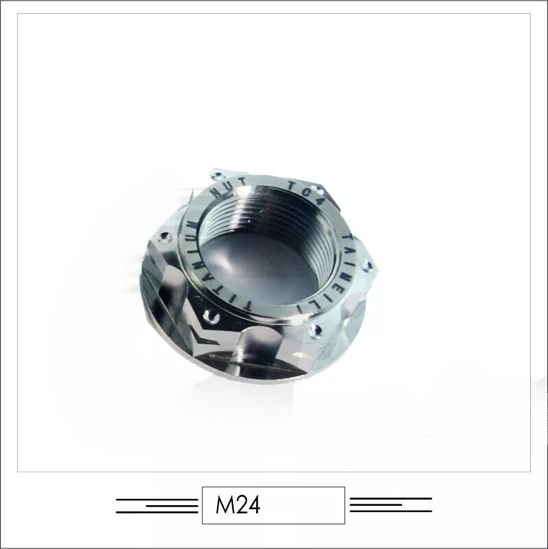 1 PcsTitanium Nut M22/M24*1.5mm Ti Flange Nuts for BMW S1000RR Motorcycle Tuning