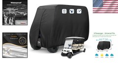 Weatherproof Golf Cart Cover for 6 Seater