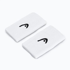 2-Pack HEAD Double Wide 5&Prime; Wristbands White Cotton/Nylon/Elastane 285070-WH