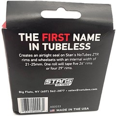 Stan&rsquo;s NoTubes Yellow Tubeless Bicycle Wheel Rim Tape 25mm x 10 Yard Roll