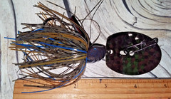 1.6 oz Musky CHATTER BLUE/BROWN/OLIVE/ STUDFINDER SILVER HAMMERED NORTHLAND USA