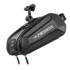 WEST BIKING Bike Saddle Bag Waterproof Hard Shell Bicycle Seat Tail Bag 1.8L