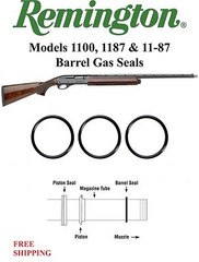 (6 Pack) Remington 12 Gauge Graphite Barrel Gas Seal O-Ring 1100 1187 11-87