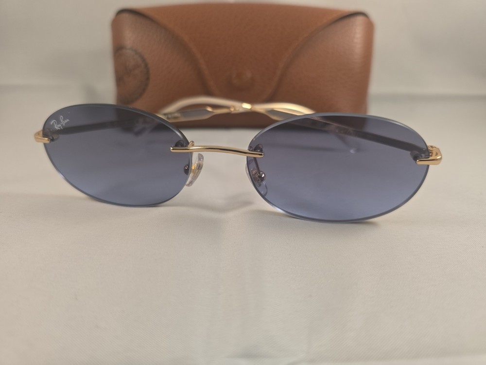 RAY BAN RB3767 001 4C Arista Gold Blue Gradient Unisex 54 mm Sunglasses